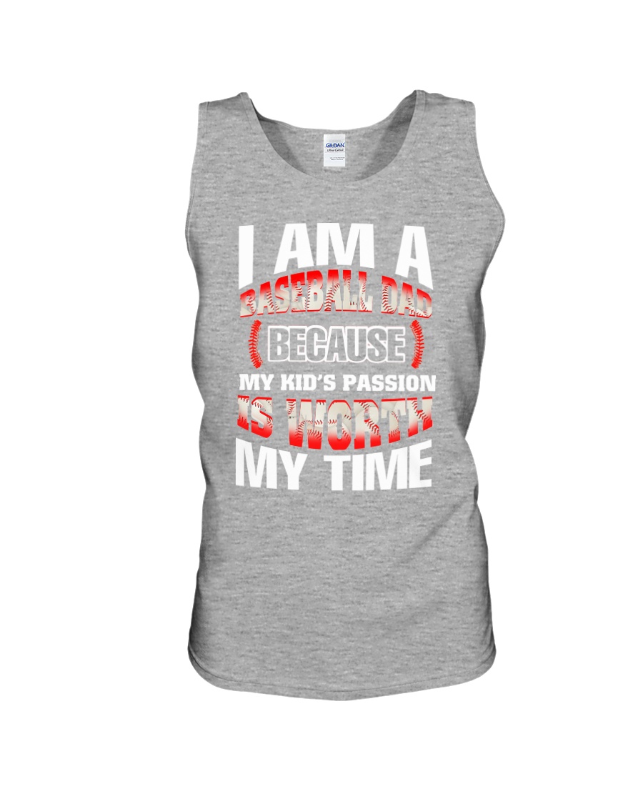 I AM A BASEBALL DAD Unisex Tank
