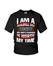 I AM A BASEBALL DAD Youth T-Shirt thumbnail