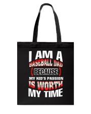 I AM A BASEBALL DAD Tote Bag thumbnail