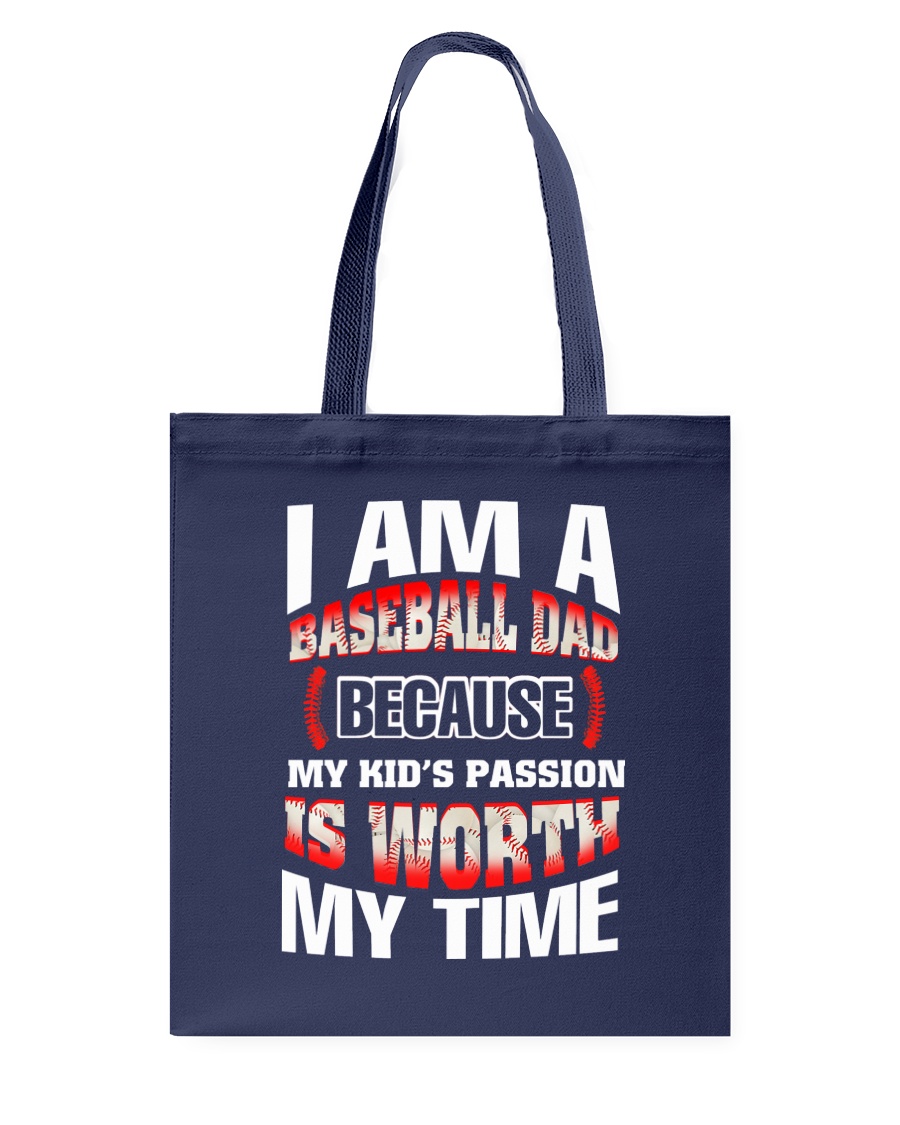 I AM A BASEBALL DAD Tote Bag