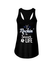 Rockin- The Soccer- Life Ladies Flowy Tank thumbnail