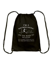 SoftballAholic Drawstring Bag thumbnail