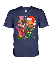 BASKETBALL LOVE V-Neck T-Shirt tile