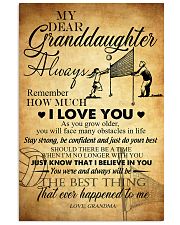 Volleyball Dear My Granddaughter 11x17 Poster front