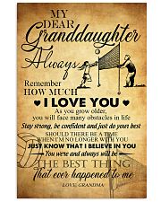 Volleyball Dear My Granddaughter 16x24 Poster front