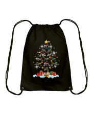Motorcycle Christmas Drawstring Bag thumbnail