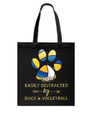 Easily Distracted By Dogs And Volleyball Tote Bag thumbnail