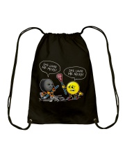 Hockey She Loves Me More Drawstring Bag thumbnail