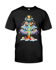 Surfing Christmas Tree Classic T-Shirt front