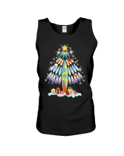 Surfing Christmas Tree Unisex Tank thumbnail