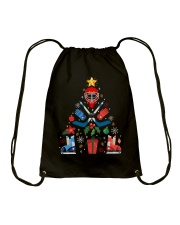 HOCKEY CHRISTMAS TREE Drawstring Bag tile
