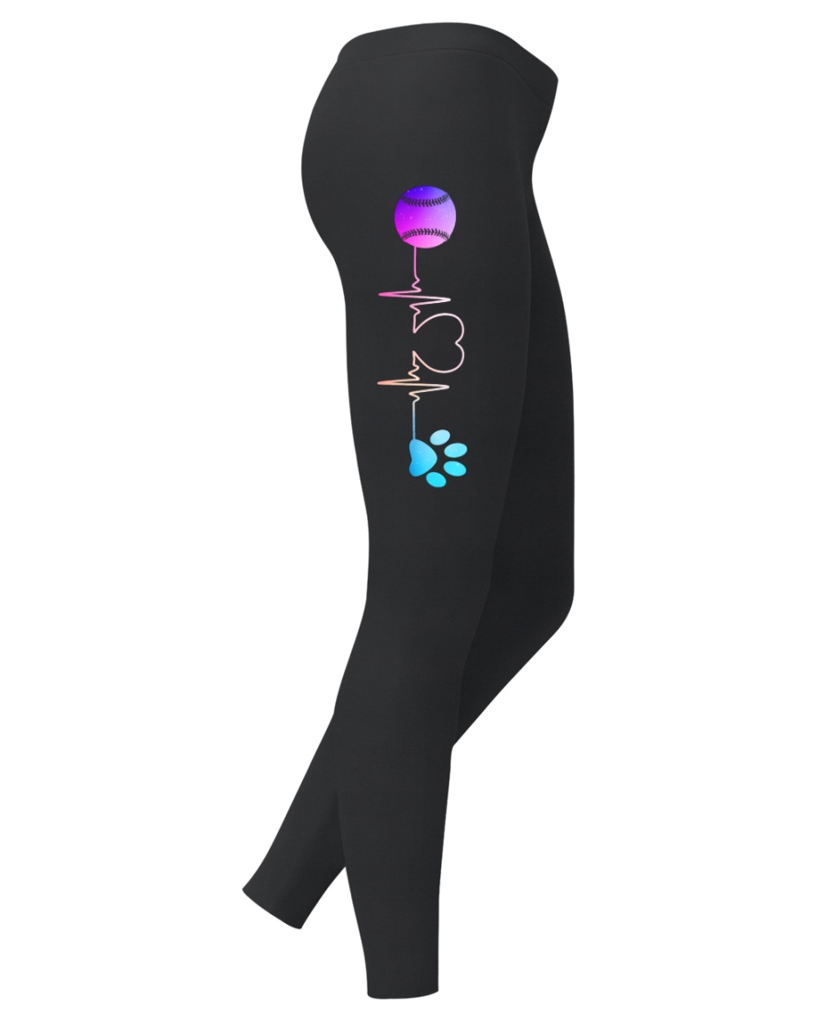 Baseball Leggings Heartbeat Ladies Leggings