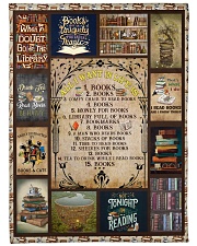 Books All I Want In Life Is Large Fleece Blanket - 60" x 80" thumbnail