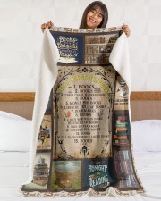 Books All I Want In Life Is Large Sherpa Fleece Blanket - 60" x 80" aos-sherpa-fleece-blanket-60x80-lifestyle-front-16
