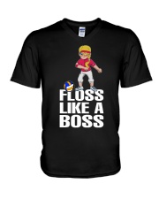 Volleyball Floss Like A Boss V-Neck T-Shirt thumbnail