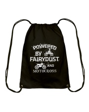 Powered By Motocross Drawstring Bag thumbnail