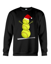Softball Christmas Crewneck Sweatshirt thumbnail