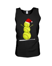 Softball Christmas Unisex Tank thumbnail