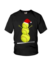 Softball Christmas Youth T-Shirt thumbnail