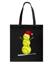 Softball Christmas Tote Bag thumbnail