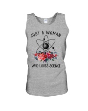 Just A Woman Who Loves Science Unisex Tank thumbnail