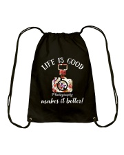 Photography Makes it Better Drawstring Bag thumbnail