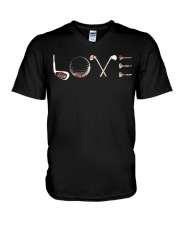 Golf Flower V-Neck T-Shirt thumbnail