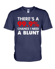 WEED - CHANCE I NEED A BLUNT V-Neck T-Shirt thumbnail