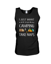 I Just Want To Go Camping And Take Naps Unisex Tank thumbnail