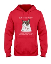 Cats--Don't Piss Me Hooded Sweatshirt front
