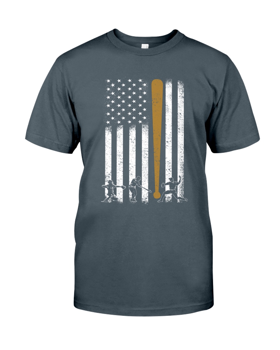 Baseball Flag America Classic T-Shirt