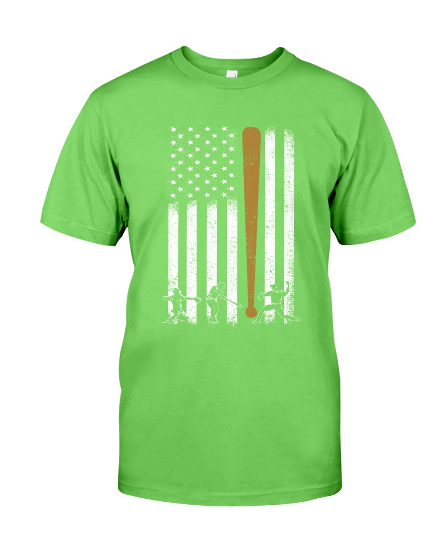 Baseball Flag America Classic T-Shirt