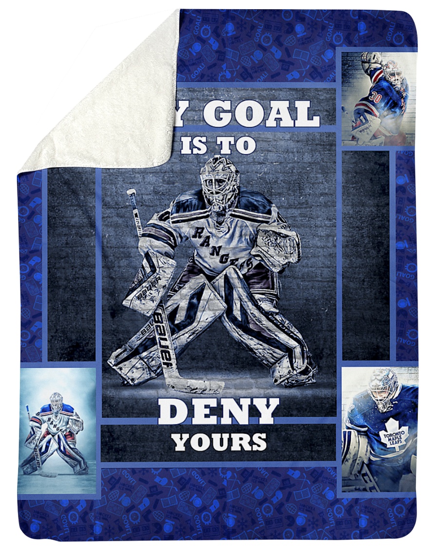 Hockey Biggest Fan Large Sherpa Fleece Blanket - 60" x 80"