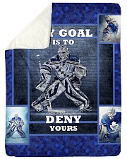 Hockey Biggest Fan Large Sherpa Fleece Blanket - 60" x 80" front