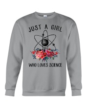 Just A Girl Who Loves Science Crewneck Sweatshirt thumbnail