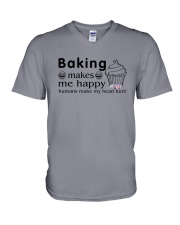 Baking - Make Me Happy V-Neck T-Shirt tile