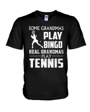 Real Grandmas Play Tennis V-Neck T-Shirt thumbnail