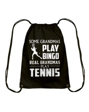 Real Grandmas Play Tennis Drawstring Bag thumbnail
