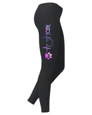 Skiing Dog Heartbeat Ladies Leggings thumbnail