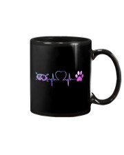 Skiing Dog Heartbeat Mug thumbnail