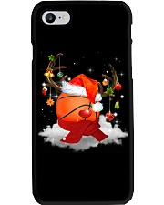BASKETBALL CHRISTMAS HAT Phone Case tile
