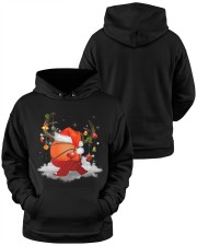 BASKETBALL CHRISTMAS HAT Hooded Sweatshirt apparel-hooded-sweatshirt-lifestyle-front-37