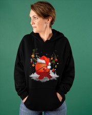 BASKETBALL CHRISTMAS HAT Hooded Sweatshirt apparel-hooded-sweatshirt-lifestyle-front-72