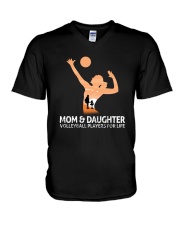 Mom And Daughter Volleyball Players For Life V-Neck T-Shirt thumbnail