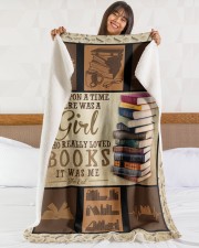 Books Once Upon A Time Large Sherpa Fleece Blanket - 60" x 80" aos-sherpa-fleece-blanket-60x80-lifestyle-front-16