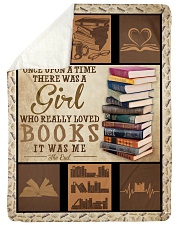Books Once Upon A Time Large Sherpa Fleece Blanket - 60" x 80" front