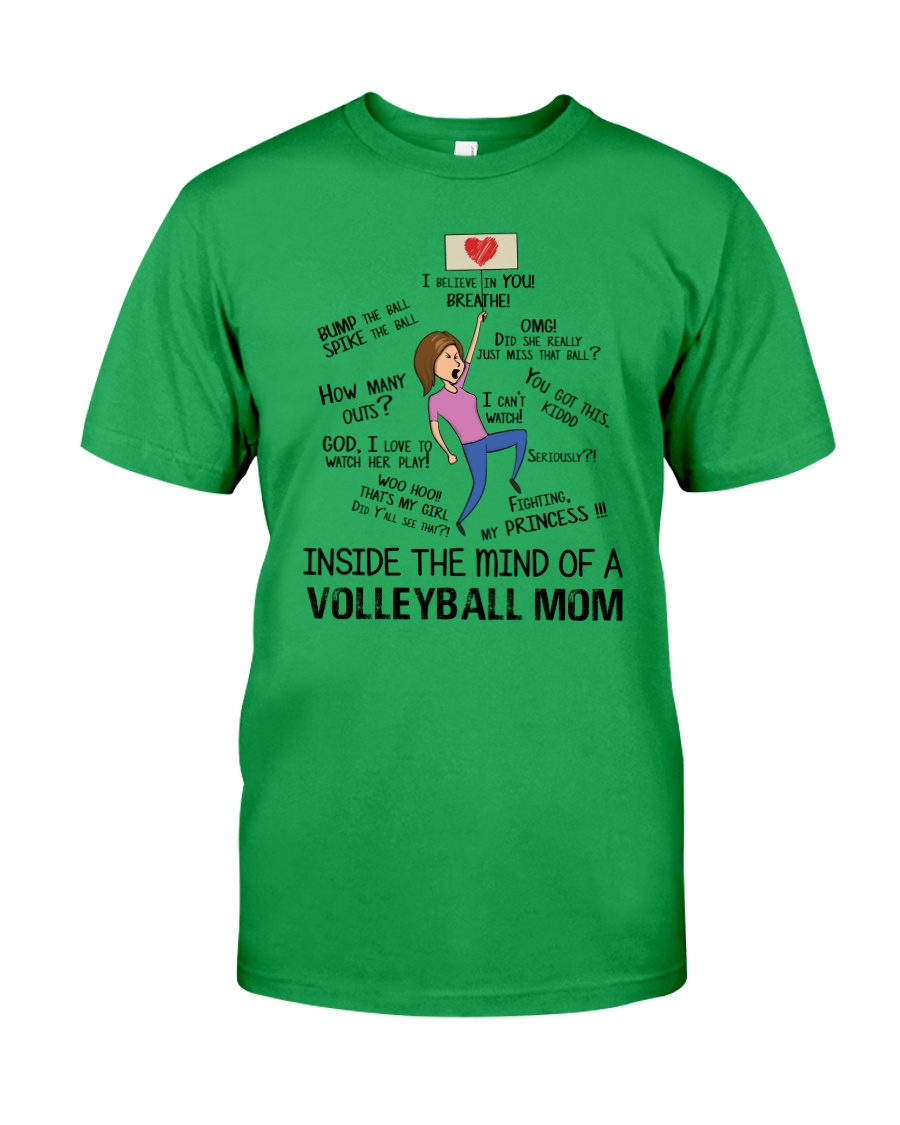 Inside The Mind Of A Volleyball Mom Classic T-Shirt