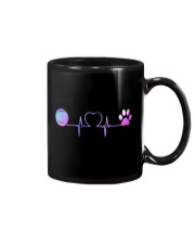 Tennis Dog Heartbeat Mug thumbnail