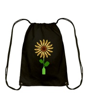 Canoeing Sunflower Drawstring Bag thumbnail