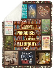Books I Have Always Imagined Large Sherpa Fleece Blanket - 60" x 80" thumbnail